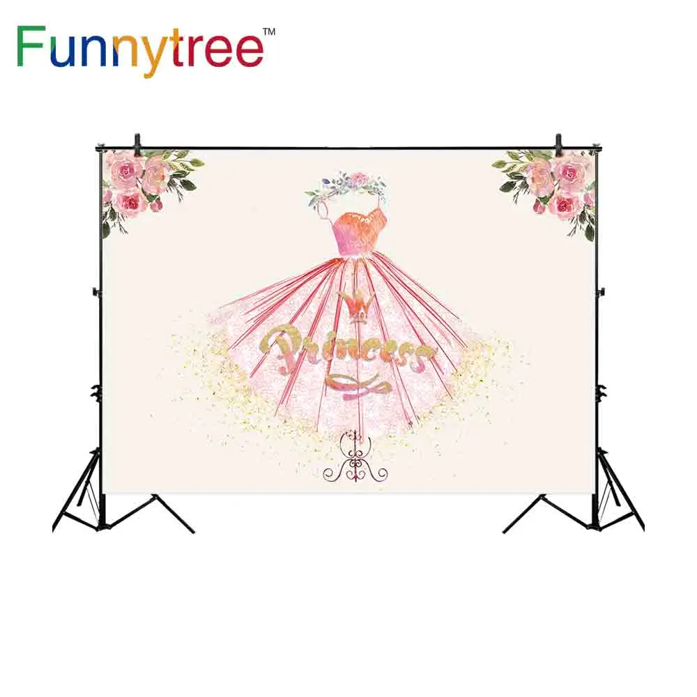 Фон Funnytree для фотосъемки с открытыми плечами вечернее платье Принцесса Подвеска