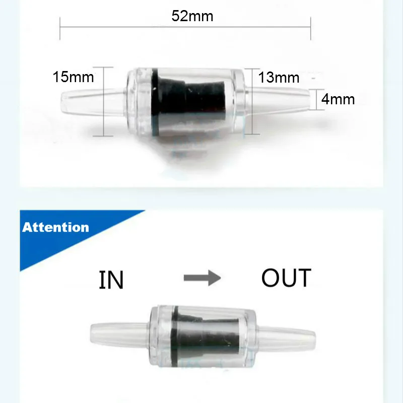 Аквариумный воздушный клапан в одну сторону обратный клапан для Co2 Системы компрессор воздушного насоса аксессуары для аквариумов, 5 шт