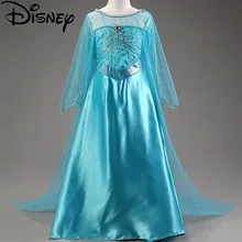 Платье принцессы Эльзы из мультфильма «Холодное сердце»; костюм Снежной Королевы; вечерние платья принцессы Анны; Одежда для девочек; vestidos infantis; костюм троллей на Хэллоуин и День рождения; moana