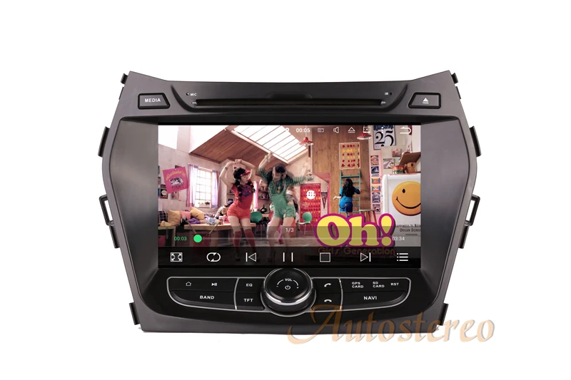 Discount New Android7.1 Car CD DVD Player AutoStereo Unit GPS Navigation For Hyundai IX45 Santa Fe 2012+ Multimedia Stereo Auto Headunit 9
