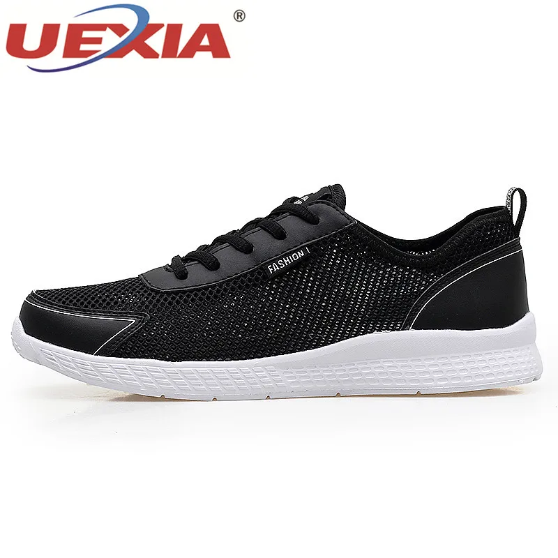 UEXIA тканые повседневная обувь Для мужчин дышащая мужская Tenis Masculino Sapatos открытый
