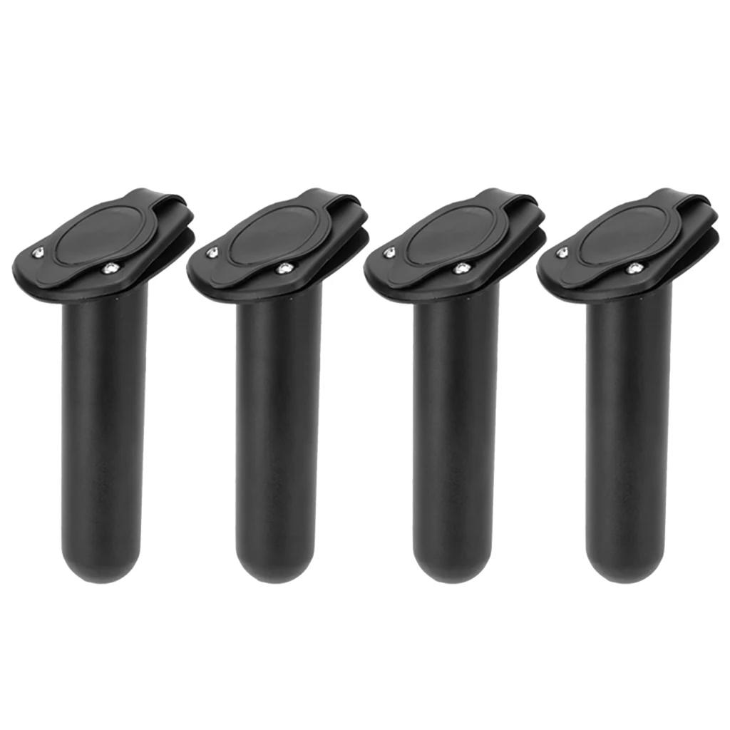 Professional 4 Pieces Plastic Flush Mount Fishing Rod Holder Gasket Kayak Canoe Tackle Water Sports Rowing Boating Accessories