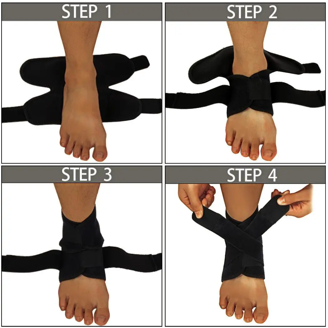 Купить 1 шт. эластичный ремешок ботильоны бандаж поддержка бадминтон ...