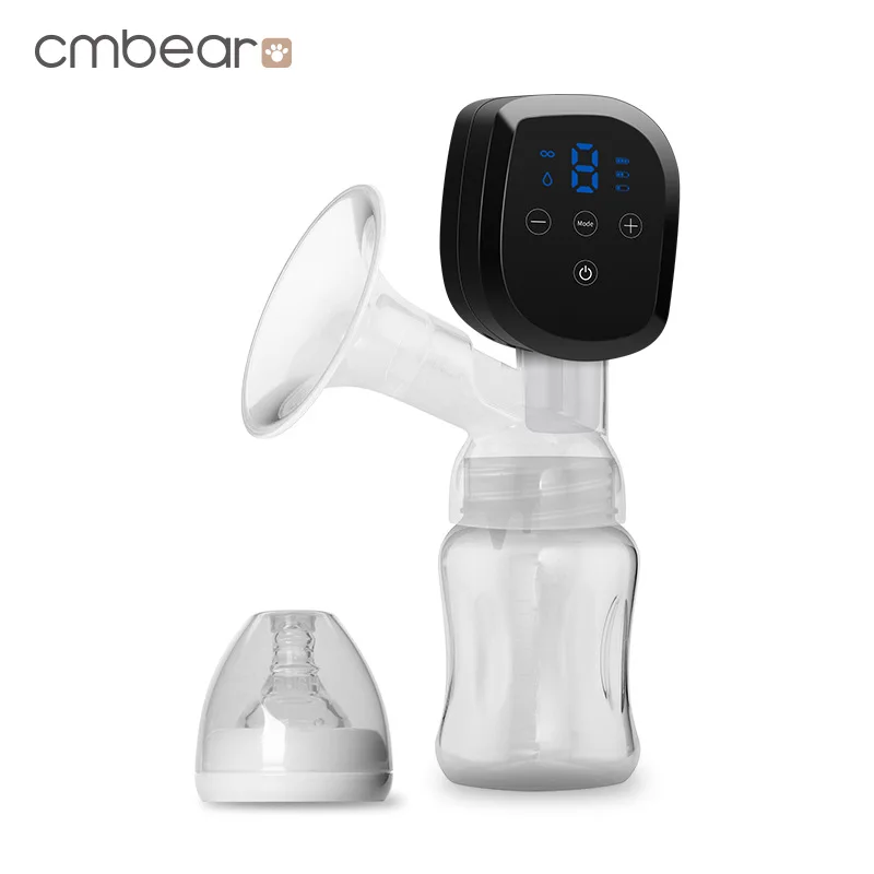 

CMbear Upgrade LED Display Electric Breast Pump With Milk Bottle Convenient USB Powerful Infant Baby Breast Pumps Breastfeeding
