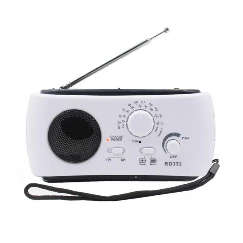 

Multifunction AM/FM Dynamo Solar Radio Powerful Hand Crank Generator Charger