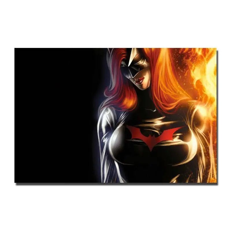 0461A DC COMICS Save World Супермен Чудо-Женщина аниме-стикер на стену Шелковые Плакаты светлые холщовые украшения