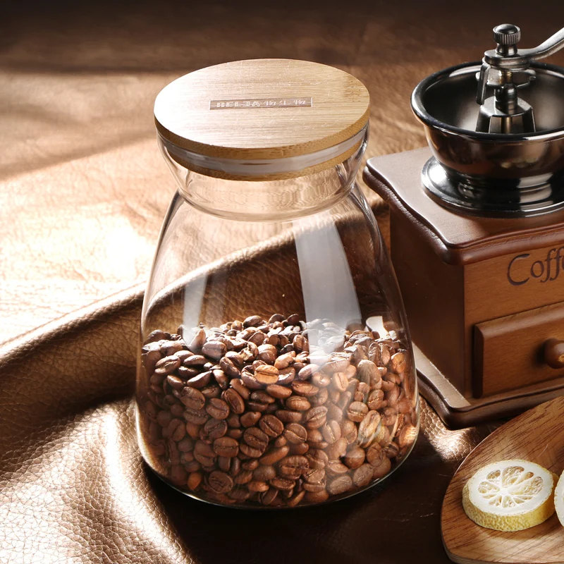 700/1100ml Clear Mason Jar Glass Storage Jar for Tea for Dry Fruit