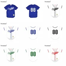 

Crooklyn #88 Green Blue Green Red Black On White Any Name or Number Throwback Movie Baseball Jersey S-5XL Stitched