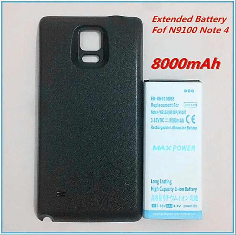 Аккумулятор для Samsung Galaxy Note 4 N9100 N910F N910H N910 8000 мАч | Мобильные телефоны и аксессуары