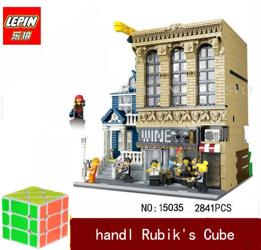 

micro block Lepin 15035 2841 Stucke Kreative MOC Die Bars und Finanz Unternehmen Set Kinder Educational Building Blocks Bricks