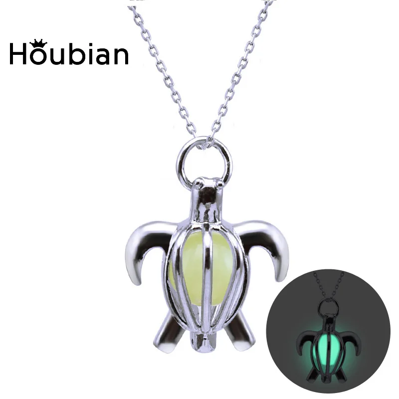 Светящаяся Маленькая подвеска черепаха Houbian ожерелье яркие цвета ювелирные