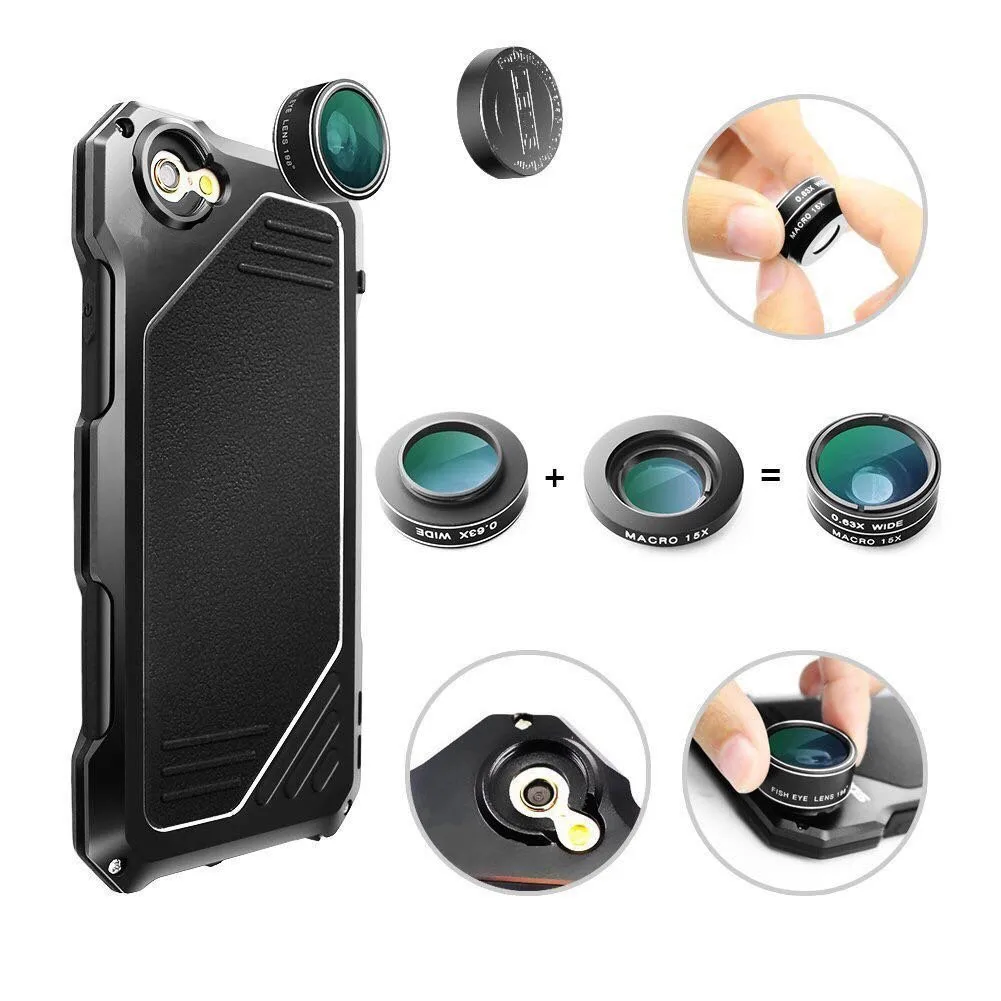 imágenes para Caja de la armadura Para el iphone 6 S 6 S 7 Más 5 5S SÍ de Metal A Prueba de agua A Prueba de Golpes Macro Lente de la Cámara Cubierta de la Caja Del Teléfono Híbrido Fundas Coque imágenes para Caja de la armadura Para el iphone 6 S 6 S 7 Más 5 5S SÍ de Metal A Prueba de agua A Prueba de Golpes Macro Lente de la Cámara Cubierta de la Caja Del Teléfono Híbrido Fundas Coque