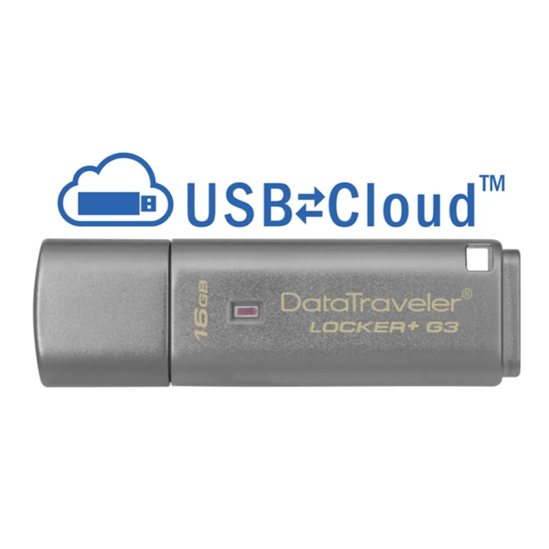 

Kingston Technology DataTraveler Locker+ G3 16GB, 16 GB, 3.0 (3.1 Gen 1), Conector USB Tipo A, 135 MB/s, Color Plata