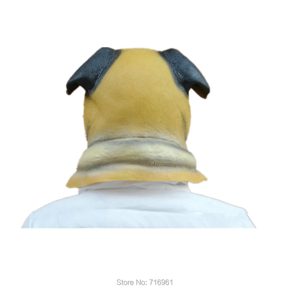 Жуткий вечерние Deluxe Новинка Хеллоуин костюм животных маска Мопса|pug mask|halloween costumes