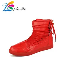 Zplover Männer Stiefel 2016 Neue Frühjahr Herbst Hip Hop Stiefel Für männer Stiefeletten Modemarke Freizeitschuhe Männer Slip On Schuhe Hombre