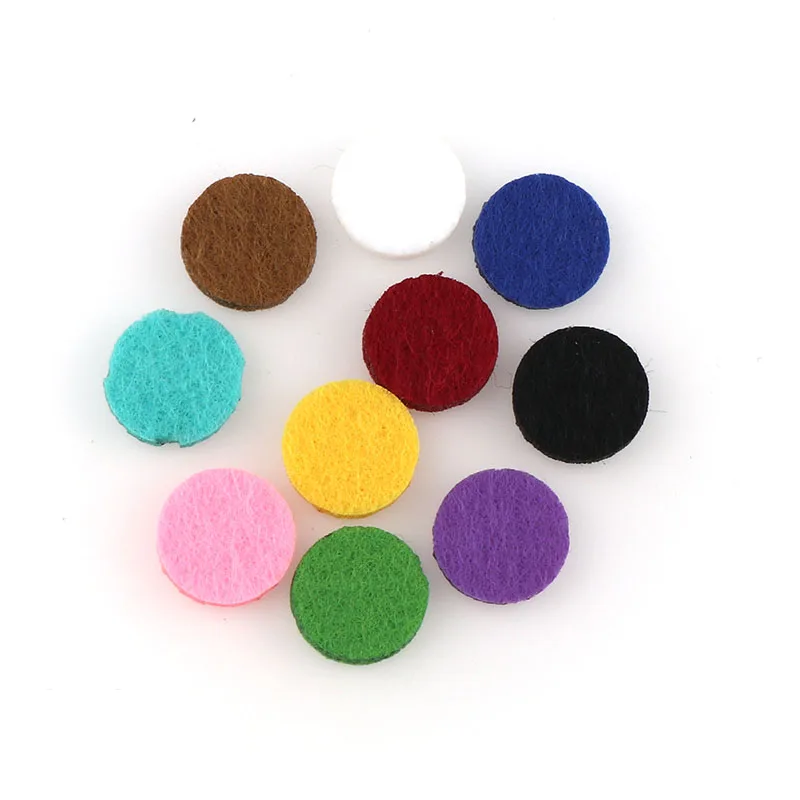 

10 PIECES COLORFUL AROMATHERAPY GASKET FOR PERFUME LOCKET (18MM) ESSENTIAL OIL DIFFUSER SNAP BUTTON JEWELRY