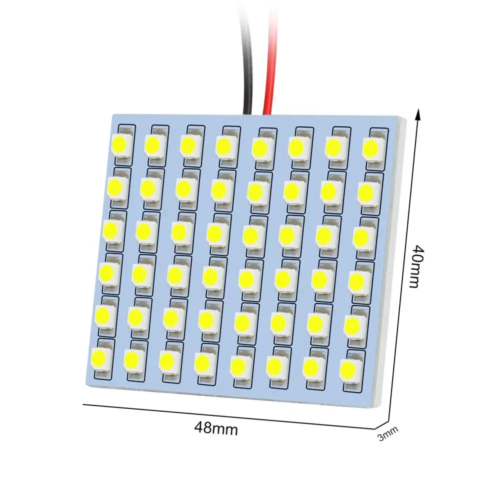 C5W Led T4W W5W Панель T10 BA9S гирлянда лампы 48SMD чтения парковка карта Автомобильные
