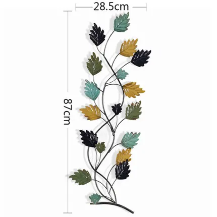Европейская Настенная Декорация Кованое железо трехмерная Весенняя креативная настенная подвеска - Цвет: A