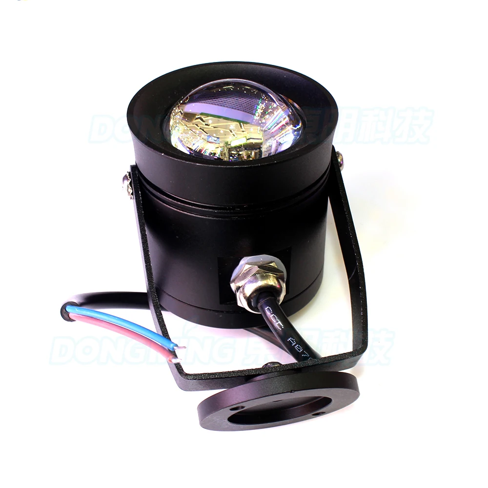 Черная крышка подводный светодиодный свет rgb DC 12V 10W бассейн выпуклая линза