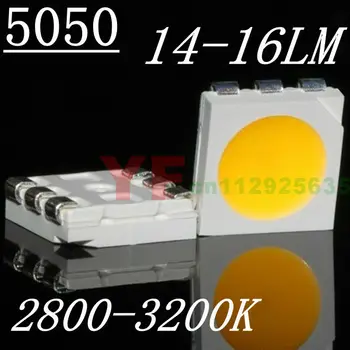 

SMD lumens leds 5050 led warm white chip led 2800-3200K 3.2-3.4V(CE&Rosh)