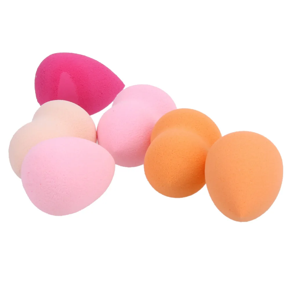 6Pcs font b Makeup b font Foundation Sponge Blending Face Powder Make Up Puff Esponja Maquiagem