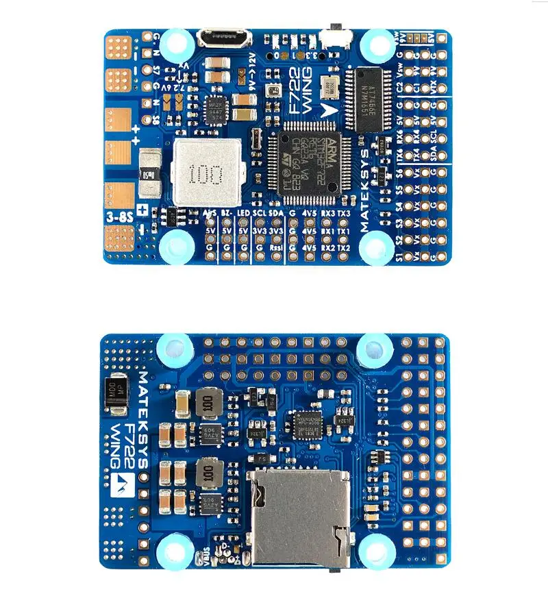 Matek Systems Mateksys F722-WING игровые джойстики F722 крыло FC с PDB Поддержка 3~ 6S Fly крыло с неподвижным крылом