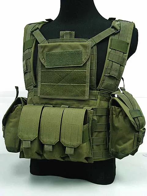 Airsoft Molle столовая гидратация боевой RRV жилет Coyote коричневый BK OD мульти камуфляж - Цвет: OD