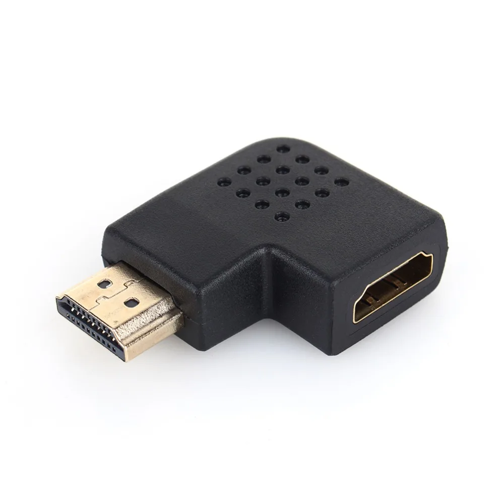 HDMI угол 90 градусов правый/левый папа к Женский HDTV адаптер конвертер для Разъем