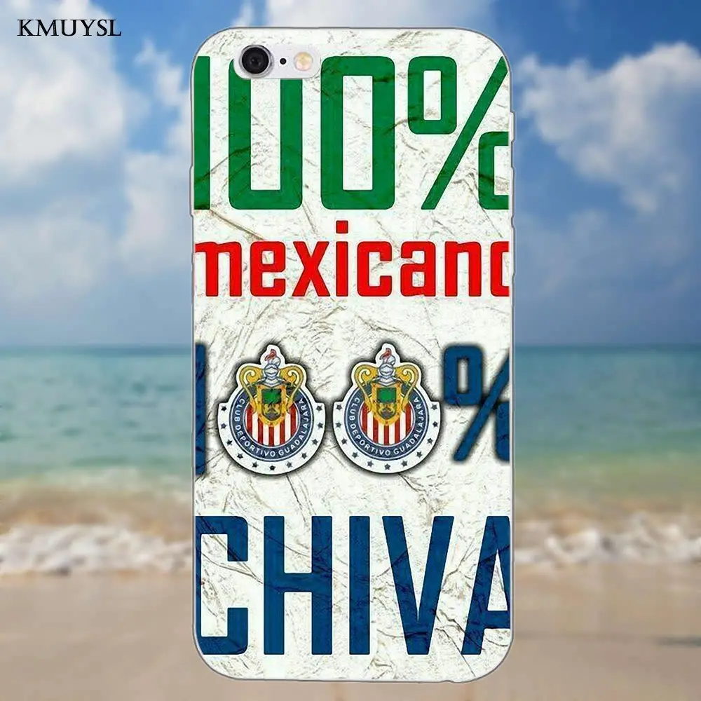 Мягкий ТПУ телефон для iPhone 4 4S 5 5C SE 6 S 7 8 Plus X Galaxy S5 S6 S7 S8 Grand Core II Prime Alpha Chivas Guadalajara