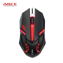 IMice M6 профессиональная Проводная игровая мышь USB оптическая светодиодный эргономичный Игровые Мыши 1000 Точек на дюйм для портативных ПК компьютер Мышь геймер