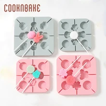 COOKNBAKE силиконовая форма для леденцов, конфет, Круглый Шоколадный леденец, форма для выпечки, силиконовая форма для льда, клейкий торт из желе, украшение, сделай сам