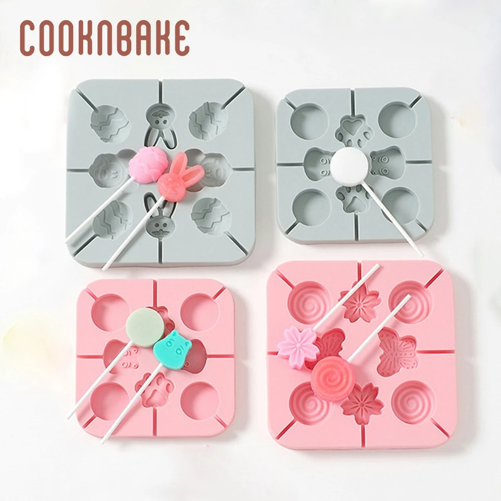 

COOKNBAKE Silicone Mold for Lollipop candy round Chocolate lolly pastry Form silicone ice gummy jello cake decoration diy mould