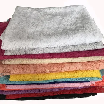 

Lace Fabric Non-Stretchy Soft Poly Packing Decoration Fabric Party Supply Backgroud Decoration Fabric 1 Yard