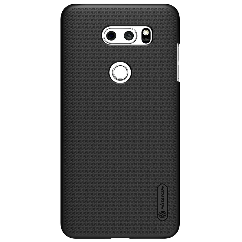 Черный NILLKIN чехол для LG V30 Высококачественная крышка Жесткий Пластик чехол для LG V30 сверхматовый защитный чехол-накладка для LG V30 с розничной упаковкой - Цвет: Черный