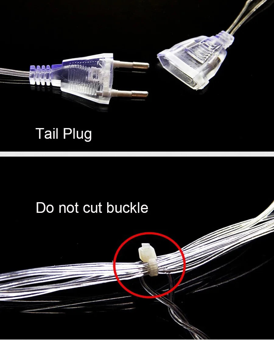 Светодио дный Рождество Строка сказочных огней открытый AC220V ЕС Plug гирлянда лампа украшения для дома вечерние сад свадьба праздник