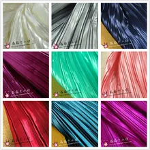 1psc тупые легкие текстильные ткани больше цвета в органе plait Плиссированное атласное цвет фоновая Ткань сумка для одежды