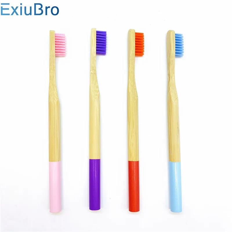 Zero waste gift  bamboo handle toothbrush Soft BPA Free Bristles toothbrush  Biodegradable bamboo toothbrush (6)