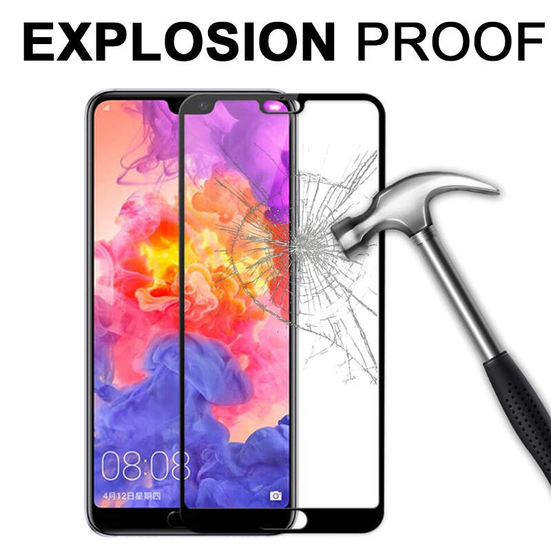 Закаленное стекло для huawei p20 lite pro защита экрана полное покрытие p30 стеклянная