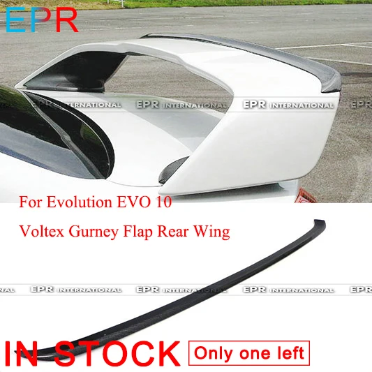 Carbon Rear Gurney Flap lip Spoiler "Fits" Mitsubishi Evo EVOLUTION 10 EVO X