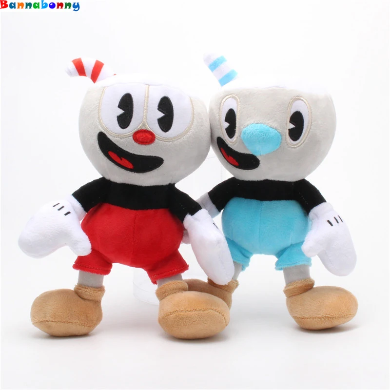 

Hot sale 25 CM Cuphead Plush Toy Mugman Plush Stuffed Dolls for Kids Gift