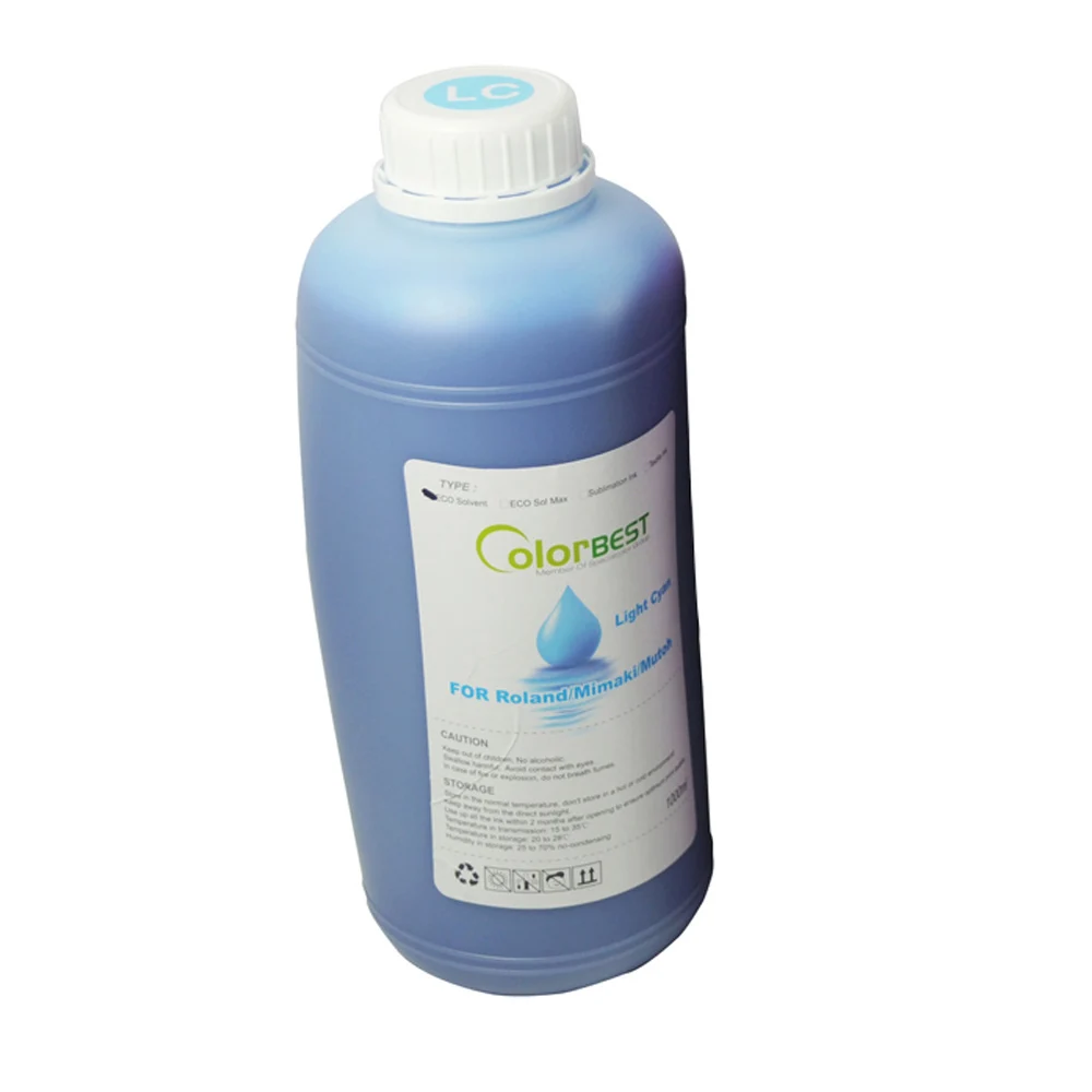 

Eco solvent ink compatible for Roland/Mimaki/Mutoh printer color LC