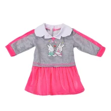 Лучший подарок для детей, модная одежда Ручной работы 18 дюймовых кукол одежда(без обуви) b526
