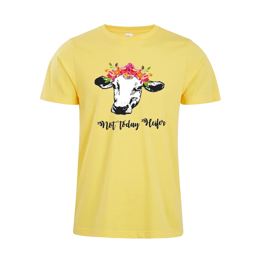 Не сегодня heifer Футболка женская Корова рубашка фермерская Cowgirl животных