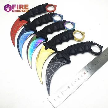 

BMT Karambit CS GO Fixed Blade Knife Never Fade Counter Strike Fighting Claw Knives Survival Camping EDC Cosplay Tools