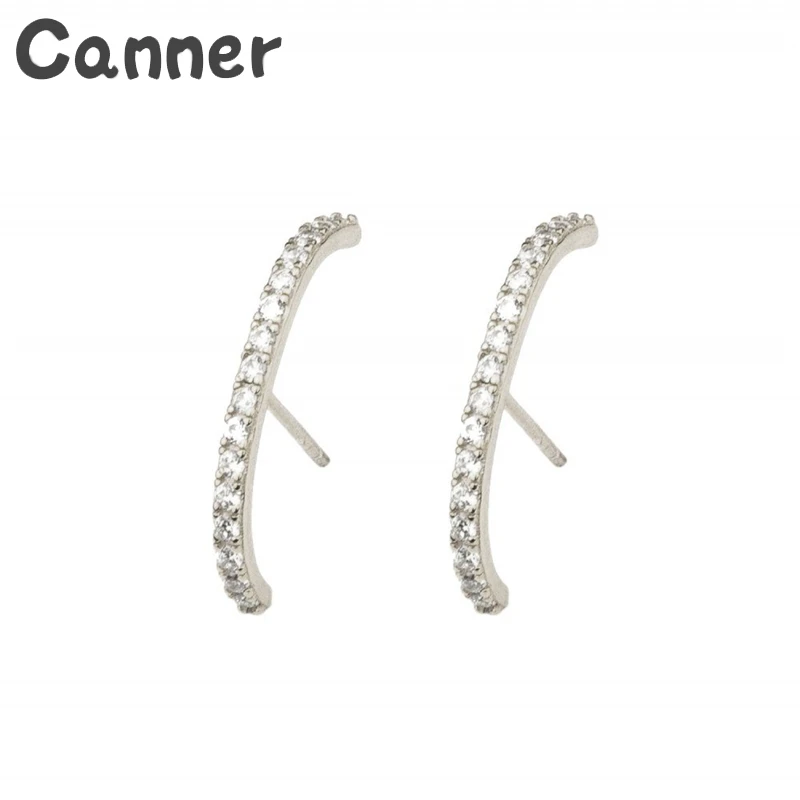 Модные серьги-гвоздики из стерлингового серебра 925 пробы, женские серьги-гвоздики в форме T, серьги-гвоздики с кристаллами и кубическим цирконием, ювелирные изделия для свадебной вечеринки A40