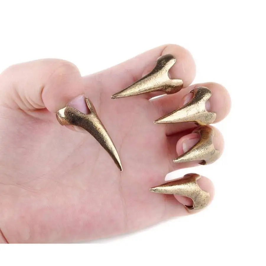

5Pcs Vintage Punk Rock Gothic Talon Nail Finger Claw Spike Rings Bulks For Women Men Fashion Jewelry Accessories Gold Silver
