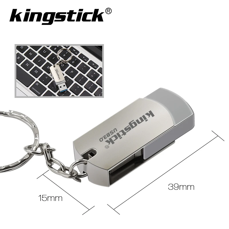 Kingstick, металлический флеш-накопитель USB 3,0, 4 ГБ, 8 ГБ, флешка, 16 ГБ, 32 ГБ, 64 ГБ, 128 ГБ, флеш-карта памяти, 3,0 USB, флешка, флешка, u-диск