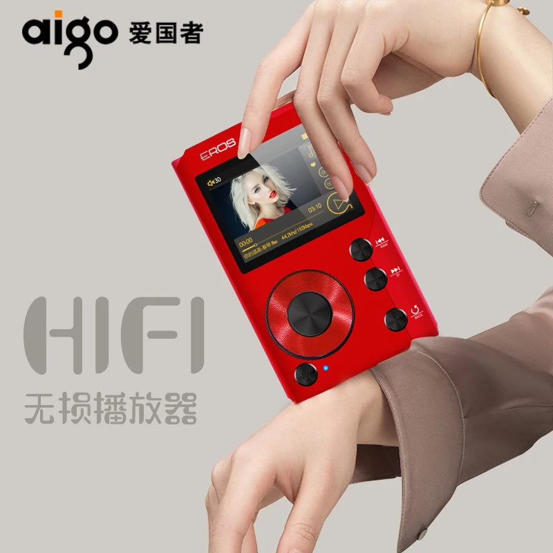 Aigo EROS K Bluetooth 4,0 без потерь Hifi MP3 плеер мини HiBilink DSD DAC AXU аудио музыкальный плеер USB поддержка OTG 128 Гб TF