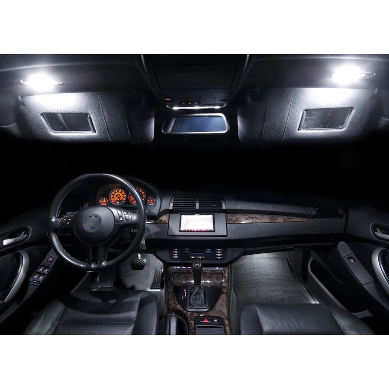 Семейпосылка осветительных приборов 19 шт. для BMW X5 E53(2000 2006)|interior light|led light interiorled