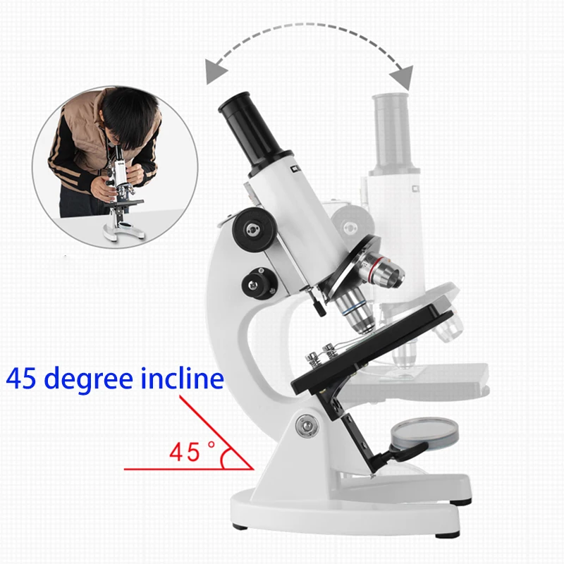 CIWA 640X монокулярный микроскоп бинокль HD биологическое зеркало прямо животных и растений анализ крови Инструмент Микроскоп